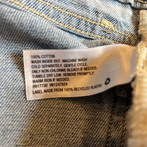 Wild Fable Light Blue Cuffed High Rise Cheeky Jean Shorts Women’s Size 2 / 26 - Picture 4 of 4